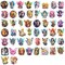 Wrapables Waterproof Vinyl Stickers for Water Bottles, Laptop, Phones, Skateboards, Decals for Teens, 100pcs, Fairies